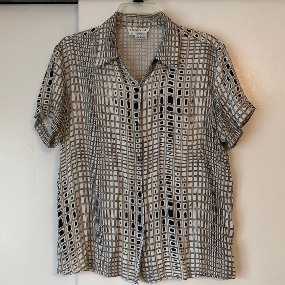 Tracy M 100% Silk Top